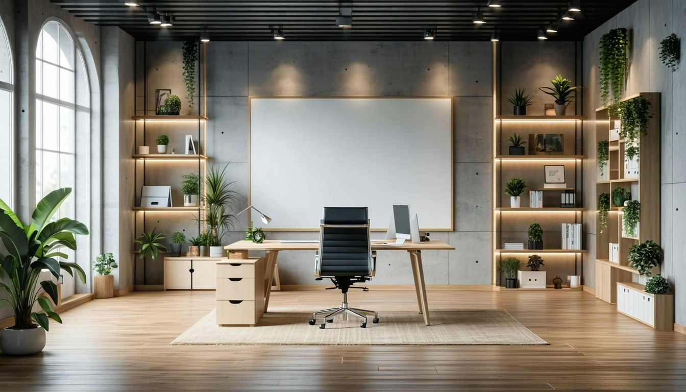 3D rendered visualization of a custom workspace