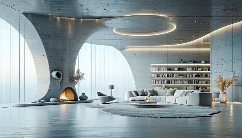 Modern interior space showcasing ArchDiem's innovative design concept Modern interior space showcasing ArchDiem's innovative design concept